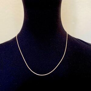 925 Sterling Silver Italian Rope Necklace